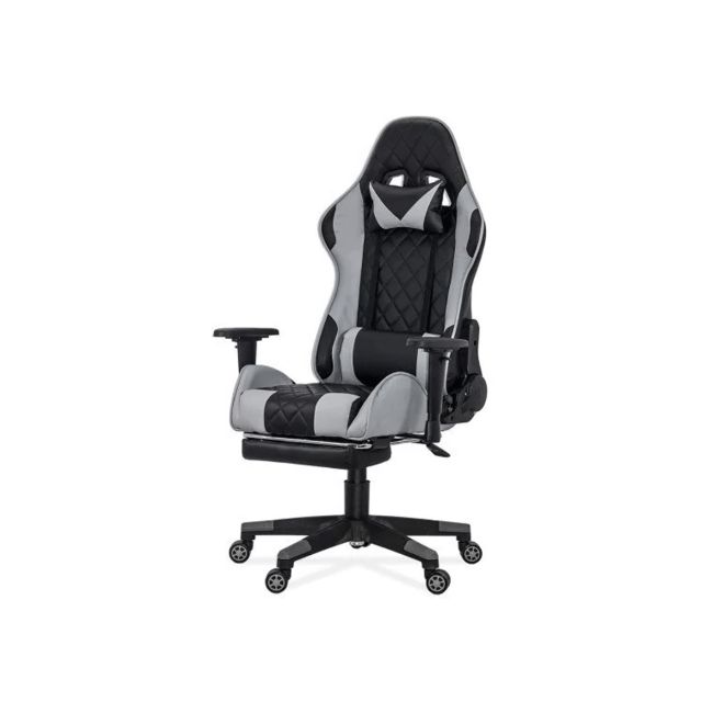 Scaun de birou off 307, gaming, spatar rabatabil, cotiere reglabile, mecanism de balans, 110 kg drm10110