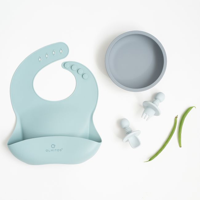 Set diversificare bebelusi 4 piese olmitos blue lvtkolm0088
