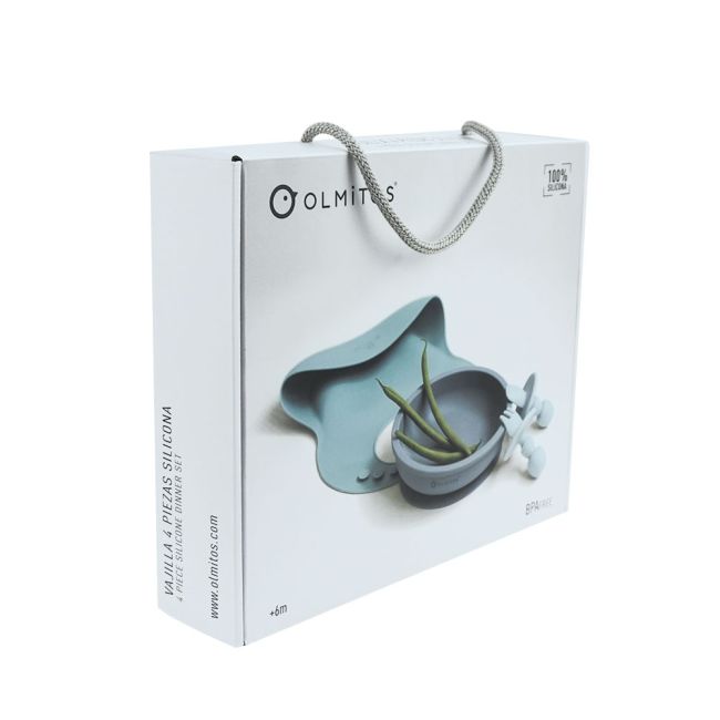 Set diversificare bebelusi 4 piese Olmitos blue LVTKOLM0088