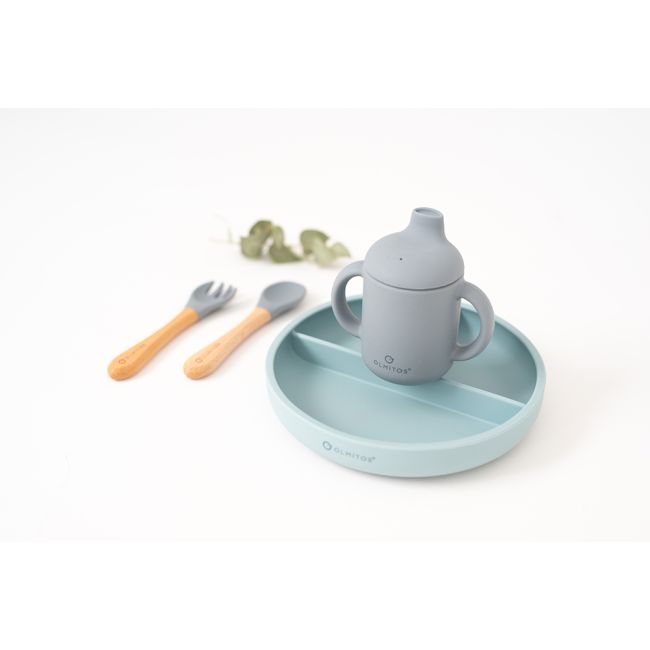 Set diversificare bebelusi 5 piese olmitos blue lvtkolm0091