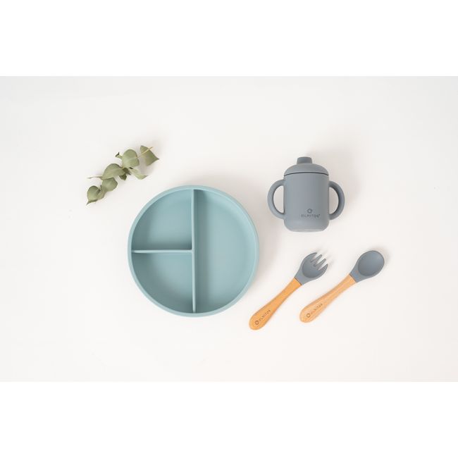 Set diversificare bebelusi 5 piese olmitos blue lvtkolm0091