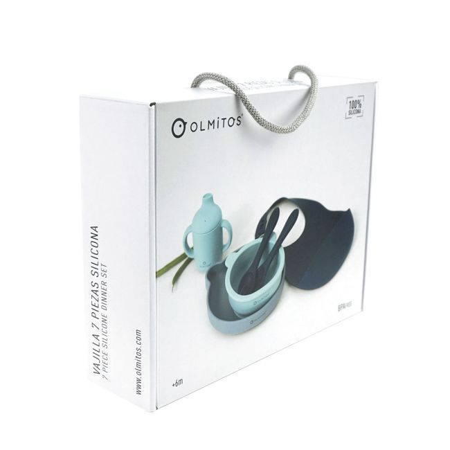 Set diversificare bebelusi 7 piese olmitos bear blue lvtkolm0094