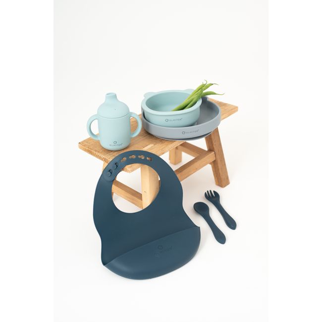 Set diversificare bebelusi 7 piese olmitos bear blue lvtkolm0094