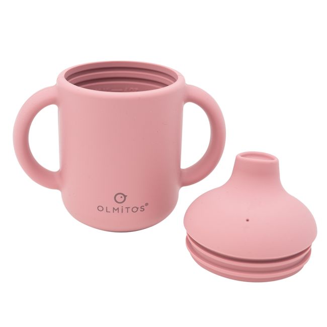 Set diversificare bebelusi 7 piese olmitos bear pink lvtkolm0096