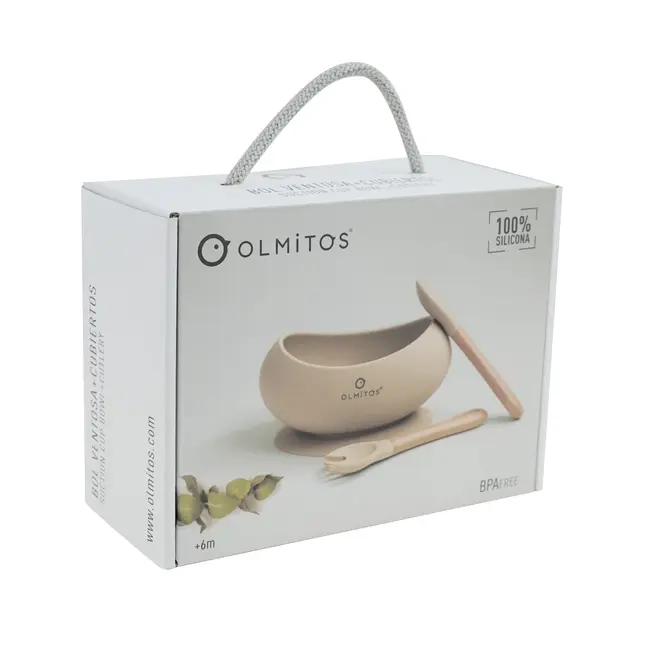 Set tacamuri bebelusi si bol cu ventuza olmitos peach lvtkolm0086