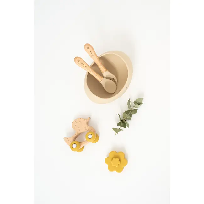 Set tacamuri bebelusi si bol cu ventuza olmitos peach lvtkolm0086