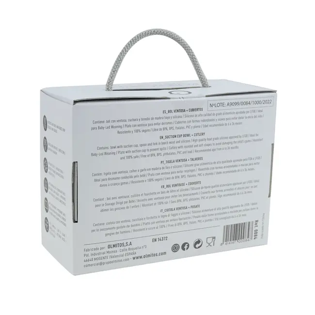 Set tacamuri bebelusi si bol cu ventuza olmitos peach lvtkolm0086