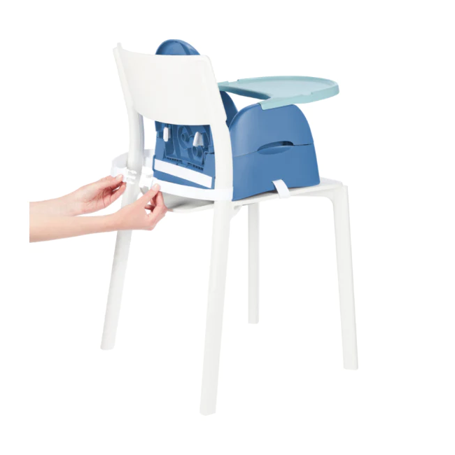 Badabulle- booster pliabil nomad albastru cu pisicuta bbbb009014