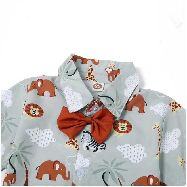 Costumas de vara pentru baietei - jungle animals (marime disponibila: 3-6 luni (marimea 18 incaltaminte)) md202303217-de2.3-6 luni (marimea 18 incaltaminte)
