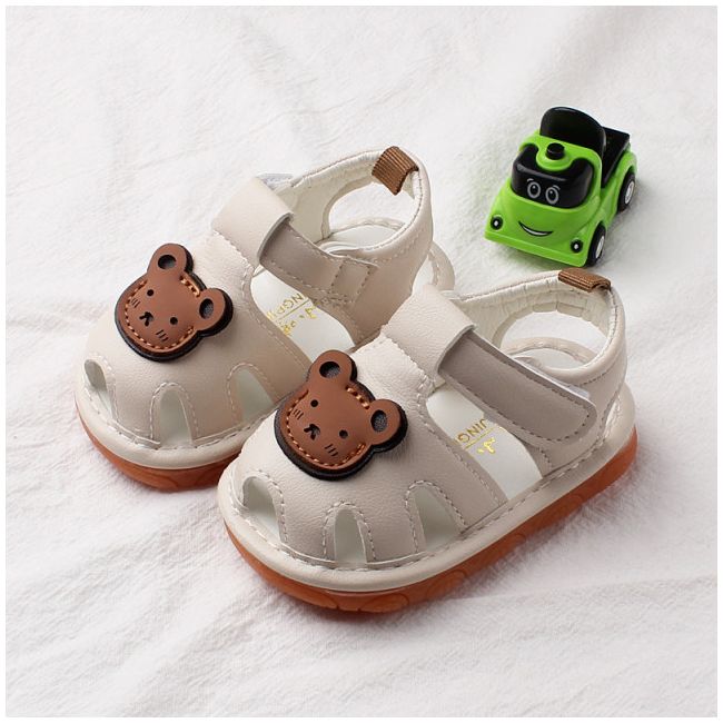 Sandalute ivoire cu piuitoare - Teddy MD2792-D-6-1-sa47