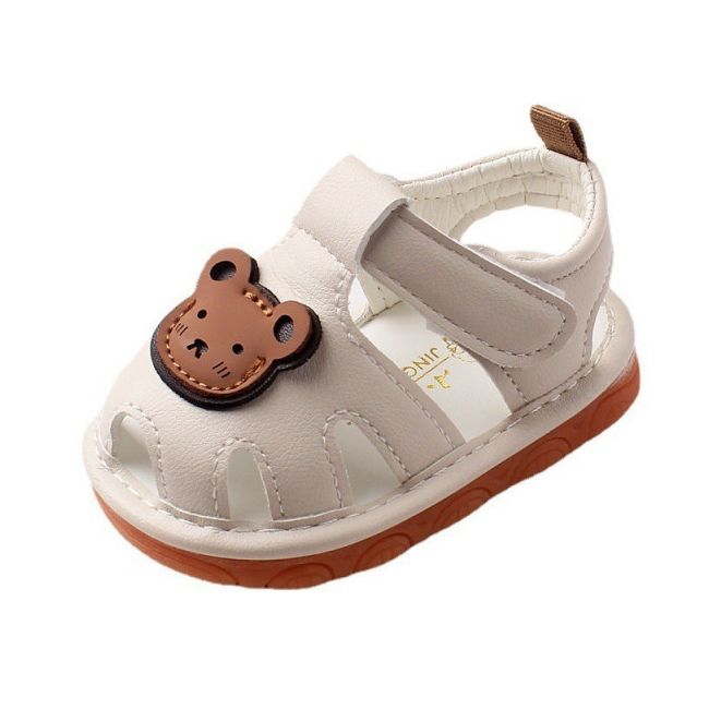 Sandalute ivoire cu piuitoare - Teddy MD2792-D-6-1-sa47