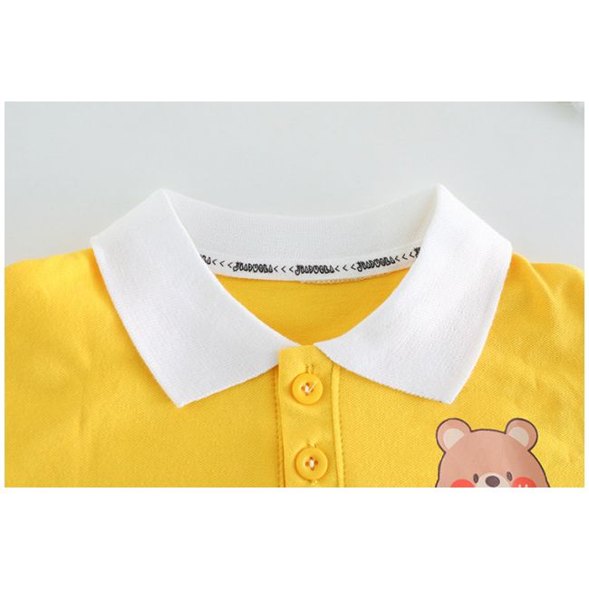 Costumas pentru baietei cu tricou tip polo - Bear LI202303656
