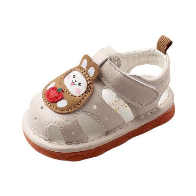 Sandalute ivoire cu piuitoare - Doll AMD-5-1-p31