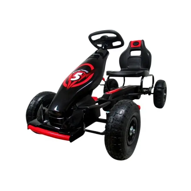 Kart cu pedale gokart, 4-10 ani, roti gonflabile, g8 r-sport - rosu edeedig18rosu