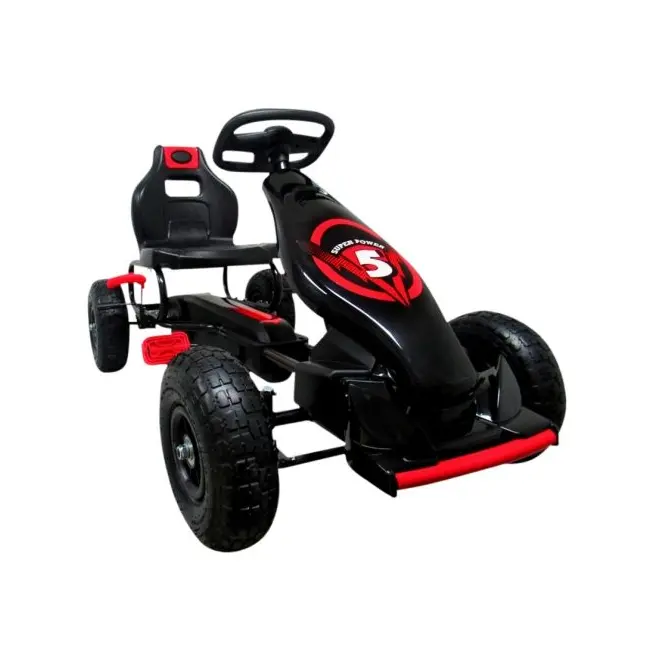 Kart cu pedale gokart, 4-10 ani, roti gonflabile, g8 r-sport - rosu edeedig18rosu