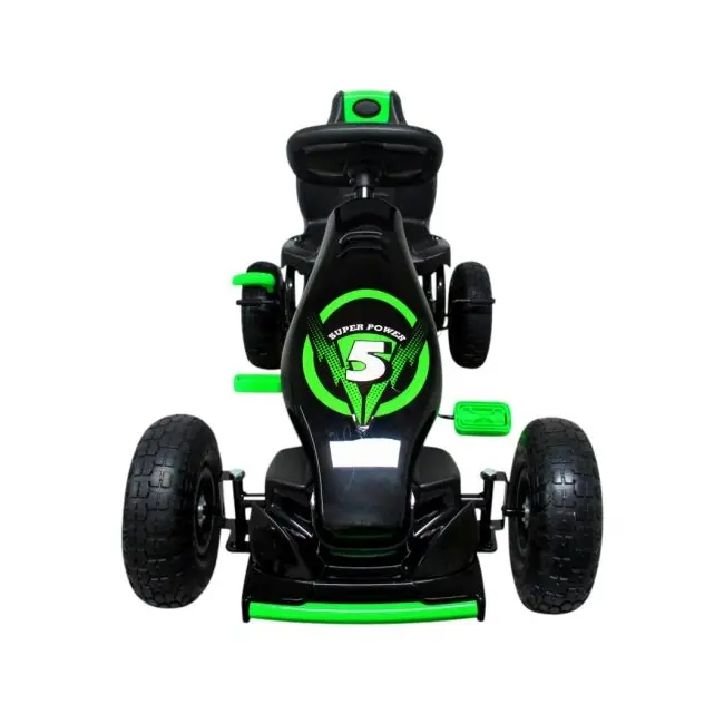 Kart cu pedale gokart, 4-10 ani, roti gonflabile, g8 r-sport - verde edeedig18verde