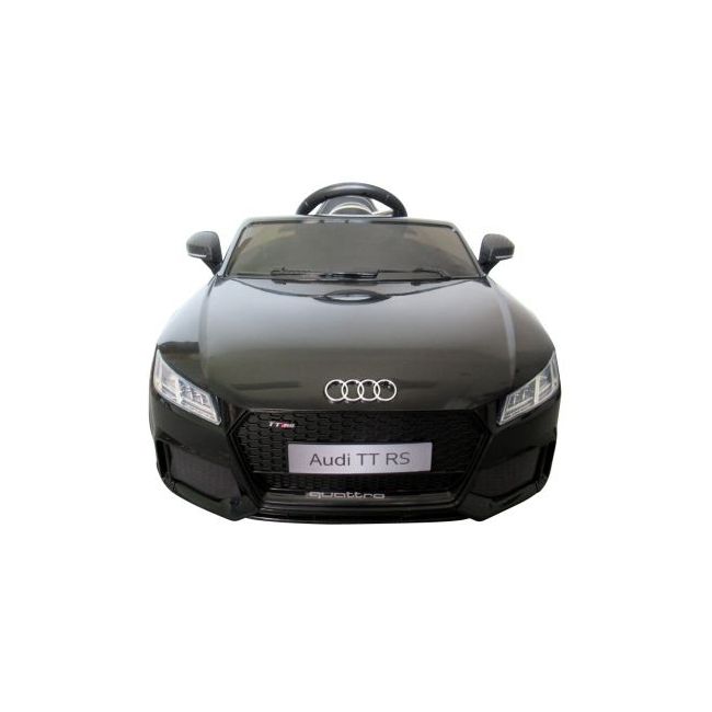 Masinuta electrica cu telecomanda, roti eva, scaun piele audi tt r-sport - negru edeediaudittelnegru