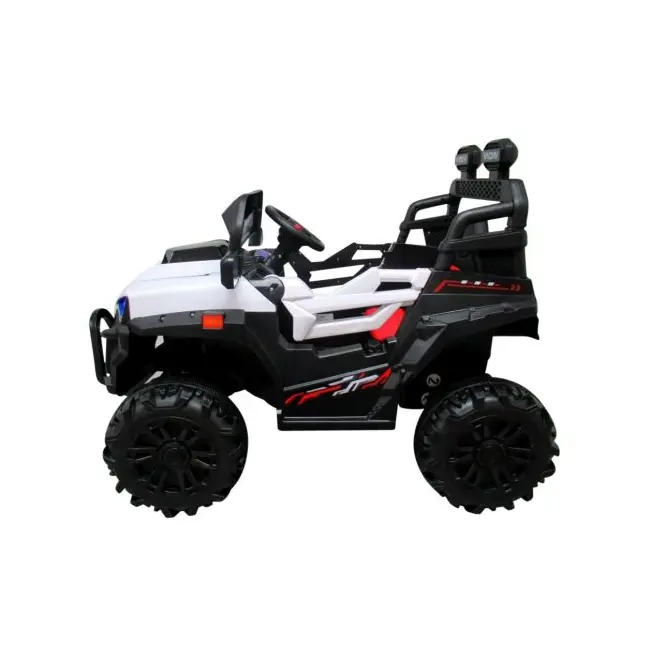 Masinuta electrica cu telecomanda si functie de balansare buggy x8n, varsta 1-5 ani, putere 70w, roti plastic, r-sport - alb edeedi999alb