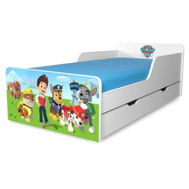 Pat copii Start cu sertar 2-12 ani, standard - personalizabil - PC-P-SRT-STD-80