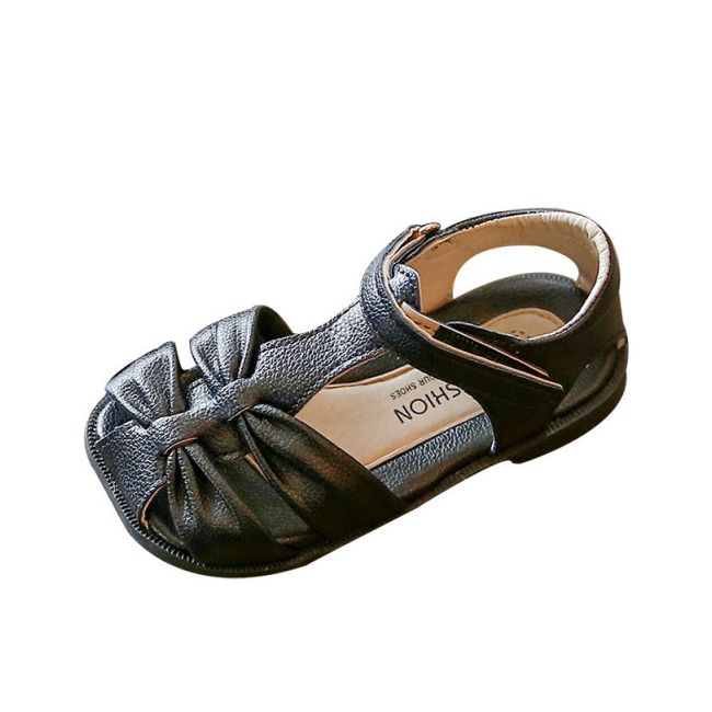 Sandale negre pentru fetite - Arya LIW259-1-bo5