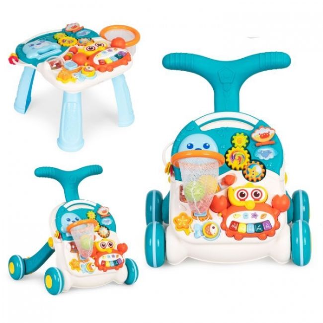 Antemergator educational 2 in 1 huanger he0828 - alb cu albastru edeedihe0828