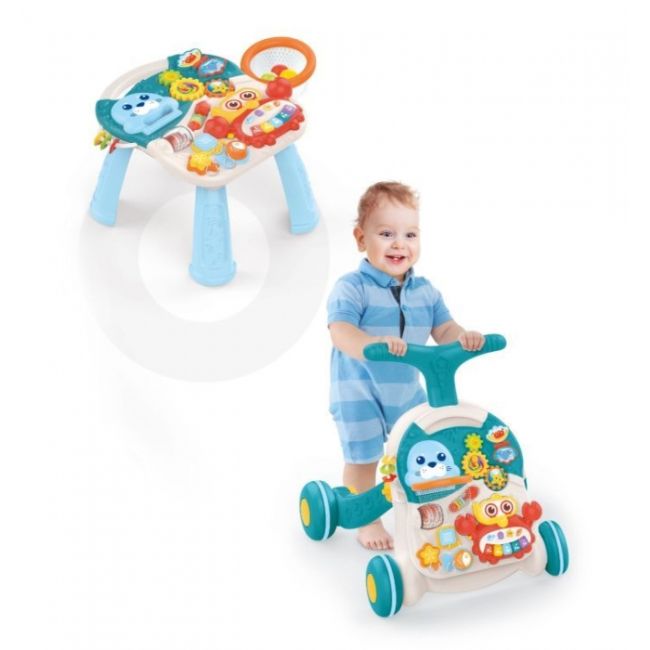 Antemergator educational 2 in 1 huanger he0828 - alb cu albastru edeedihe0828