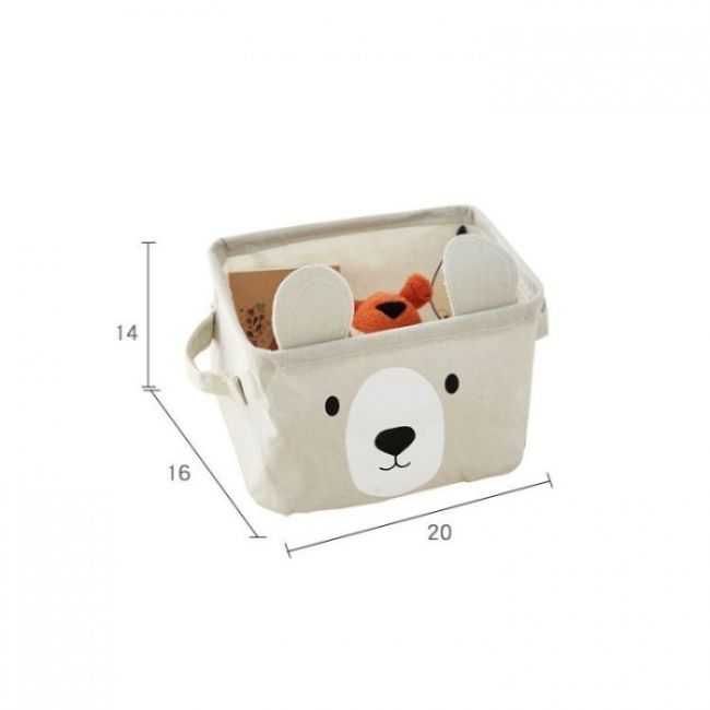 Cos pentru depozitarea jucariilor ecotoys or52szmis- bej edeedior52szmis