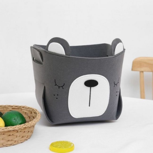 Cos pentru depozitarea jucariilor ecotoys or92sz - gri edeedior92sz