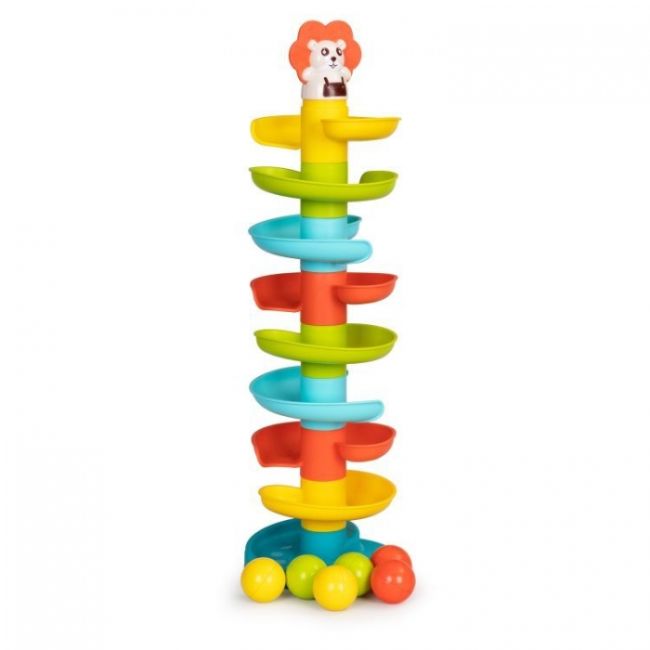 Jucarie interactiva pentru copii tip turn cu bile huanger he0292 edeedihe0292