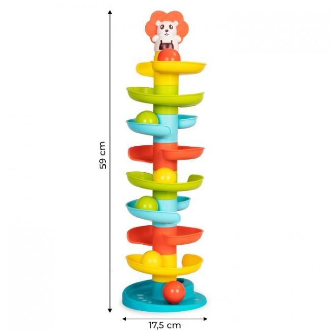 Jucarie interactiva pentru copii tip turn cu bile huanger he0292 edeedihe0292