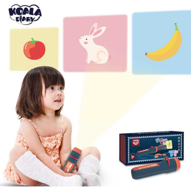 Lanterna proiector cu 6 diapozitive Koala Diary KD80201 BBJKD80201_Albastru