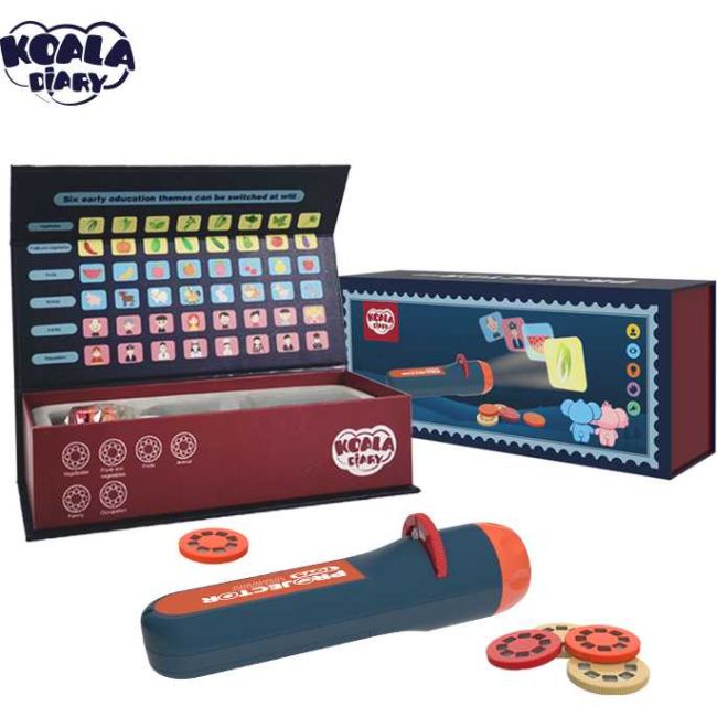Lanterna proiector cu 6 diapozitive Koala Diary KD80201 BBJKD80201_Albastru