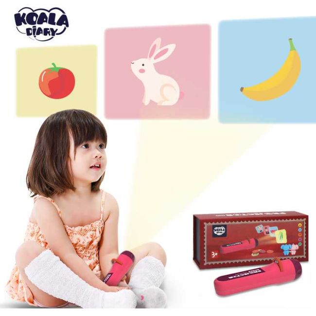 Lanterna proiector cu 6 diapozitive Koala Diary KD80201 BBJKD80201_Roz