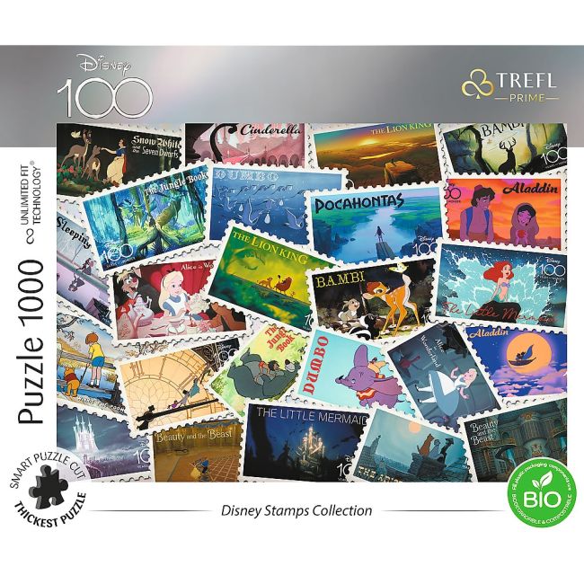 PUZZLE TREFL 1000 DISNEY 100 TIMBRELE DISNEY VIV10760