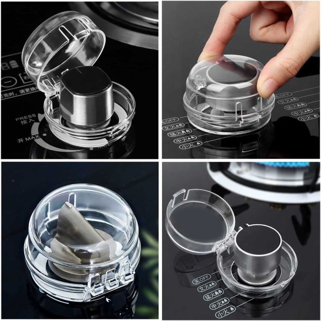 Set 4 protectii butoane aragaz Bambinice BN055 BBJBN055_Transparent
