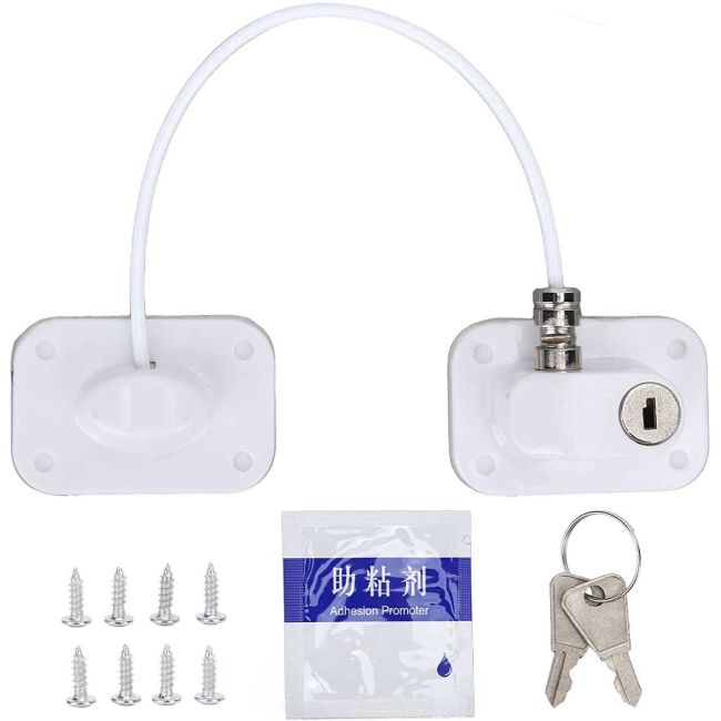 Sistem siguranta pentru geam cu cheie 20 cm Bambinice BN056 BBJBN056_Alb