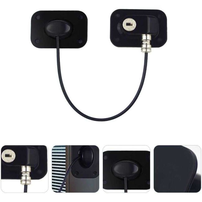 Sistem siguranta pentru geam cu cheie 20 cm Bambinice BN056 BBJBN056_Negru
