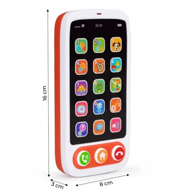 Smartphone interactiv cu sunete si efecte luminioase pentru copii huanger he8001 edeedihe8001
