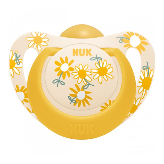 Suzeta Nuk Star Latex 6-18 luni Galben ERFMAR-N4314