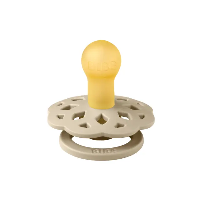 Bibs - suzeta boheme latex, tetina rotunda, 0 luni +-vanilla bbb210245c