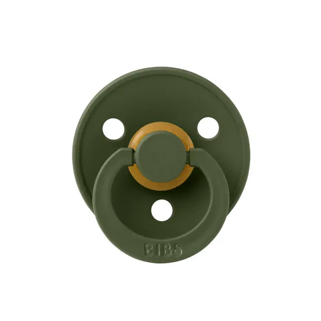 Bibs - suzeta colour latex, tetina rotunda, 0 luni +-hunter green bbb100218c
