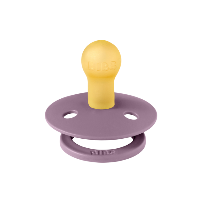 Bibs - suzeta colour latex, tetina rotunda, 0 luni +-mauve bbb100300c