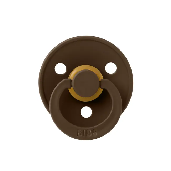Bibs - suzeta colour latex, tetina rotunda, 0 luni +-mocha bbb100215c