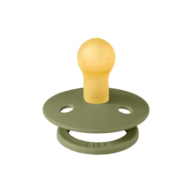 Bibs - suzeta colour latex, tetina rotunda, 0 luni +-olive bbb100275c