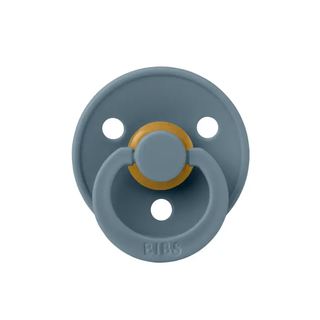 Bibs - suzeta colour latex, tetina rotunda, 0 luni +-petrol bbb100260c