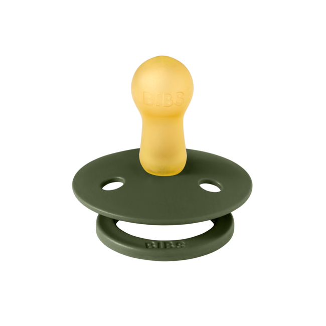 Bibs - suzeta colour latex, tetina rotunda, 6 luni +-hunter green bbb200218c