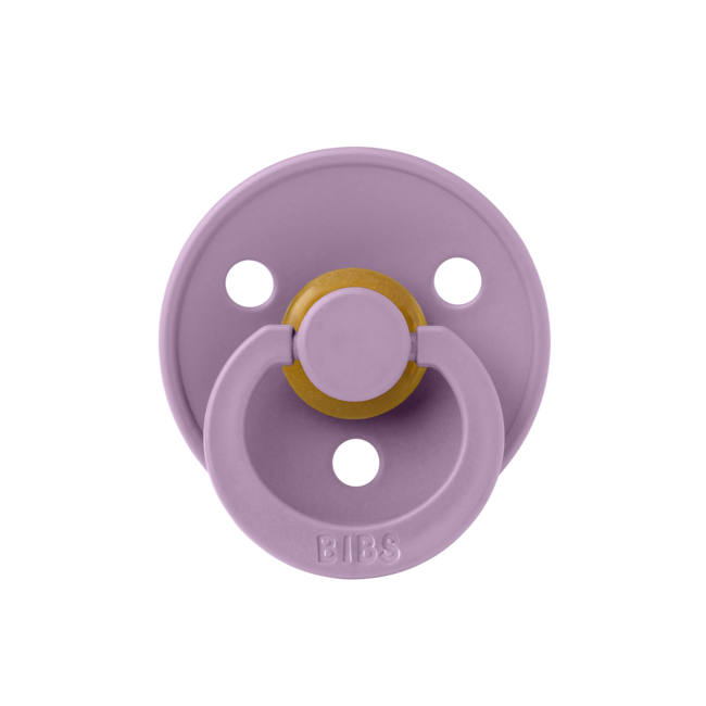 Bibs - suzeta colour latex, tetina rotunda, 6 luni +-lavender bbb200233c