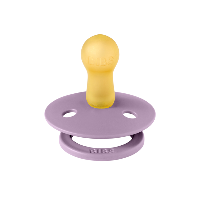 Bibs - suzeta colour latex, tetina rotunda, 6 luni +-lavender bbb200233c