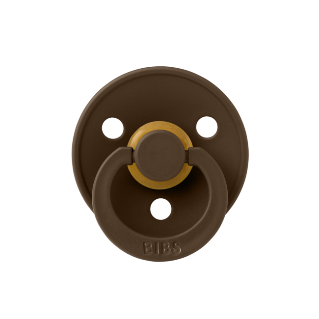 Bibs - suzeta colour latex, tetina rotunda, 6 luni +-mocha bbb200215c