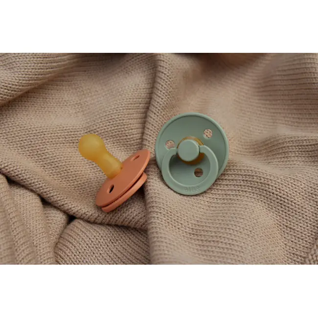 Bibs - suzeta colour latex, tetina rotunda, 6 luni +-petrol bbb200260c